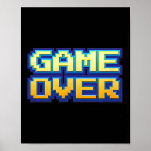 オーバーヴィンテージレトロゲームアーケード80s 90s ポスター