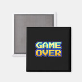 オーバーヴィンテージレトロゲームアーケード80s 90s マグネット (正面/裏面)