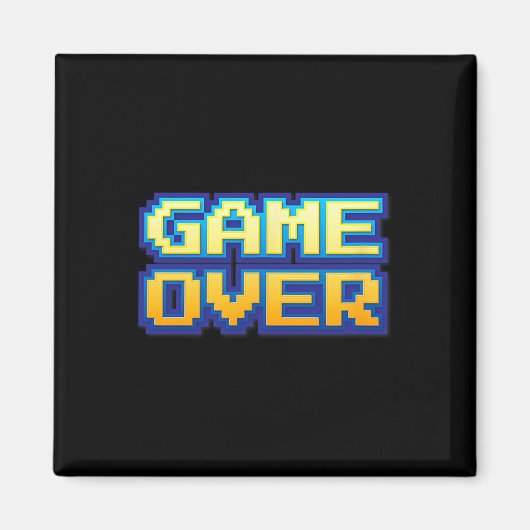 オーバーヴィンテージレトロゲームアーケード80s 90s マグネット (正面)