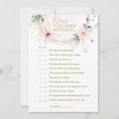 オーバー・オア・アンダーゲーム バタフライ ワイルドフラワーズエディション 招待状 (正面)