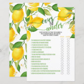 オーバー・オア・アンダー ゲーム - レモン (正面/裏面)