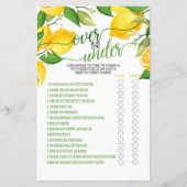 オーバー・オア・アンダー ゲーム - レモン (正面)