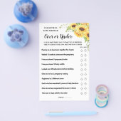 オーバー・オア・アンダー ベビーシャワー バイリンガル ゲーム カード (シングル)