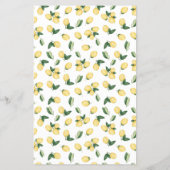 オーバー・オア・アンダー レモン ブライダルシャワー ゲーム カード (裏面)