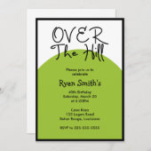 オーバー·ザ·ヒル·誕生日(今日最高のの賞) 招待状 (正面/裏面)