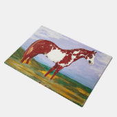 オーバ絵を描スタリオン ドアマット (アングル)