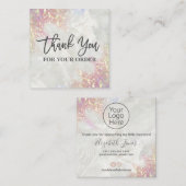 オーパルグリッター スクエア名刺 (正面/裏面)