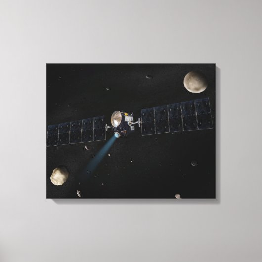 オービの夜明け宇宙船のアーティストの概念 キャンバスプリント (正面)