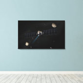 オービの夜明け宇宙船のアーティストの概念 キャンバスプリント (インサイチュ (ウッドフロア))