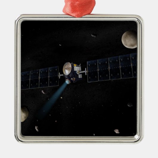 オービの夜明け宇宙船のアーティストの概念 メタルオーナメント (正面)