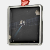 オービの夜明け宇宙船のアーティストの概念 メタルオーナメント (左)