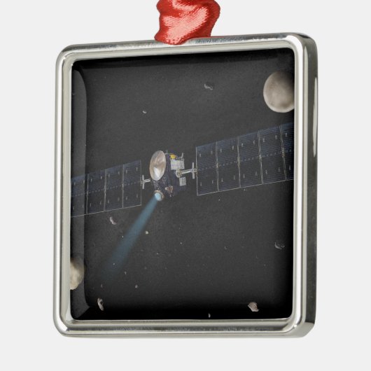 オービの夜明け宇宙船のアーティストの概念 メタルオーナメント (左)