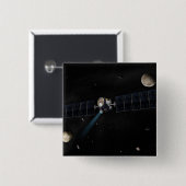 オービの夜明け宇宙船のアーティストの概念 缶バッジ (正面&裏面)