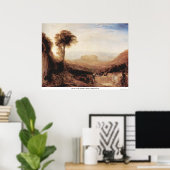 オービエトのビュ色彩の鮮やかー、ローマby Joseph Turner ポスター (ホームオフィス)