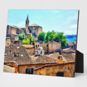 オービエトイタリアヒルサイドアンドチャーチ フォトプラーク (側面)