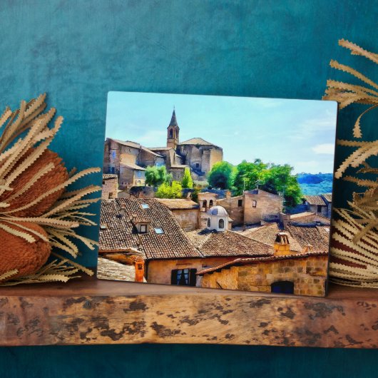 オービエトイタリアヒルサイドアンドチャーチ フォトプラーク (側面)