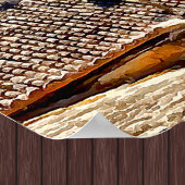 オービエトイタリアヒルサイドウィズオービエトイタリア文字 ポスター