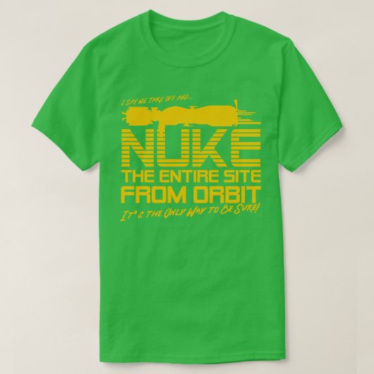 オービットからサイト全体を微調整する Tシャツ (デザイン正面)