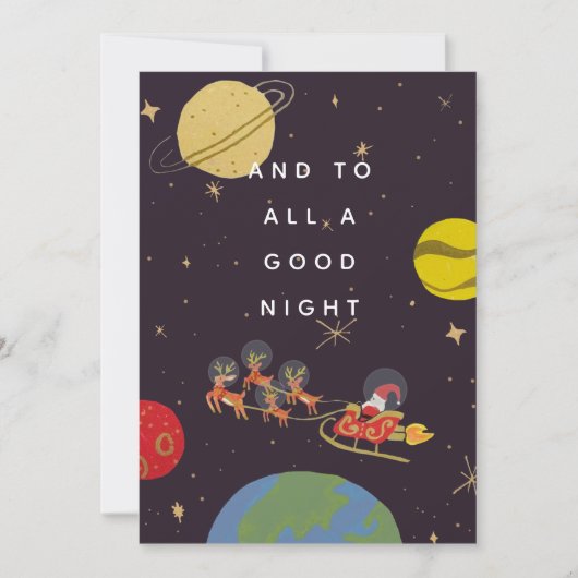 オービットクリスマスのフォトカード シーズンカード (正面)