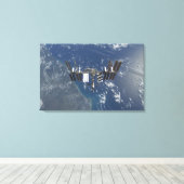 オービット国際的3の宇宙測点 キャンバスプリント (インサイチュ (ウッドフロア))