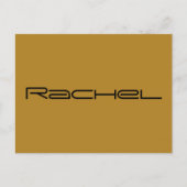 オーファン・ブラックのレイチェル キャラクター(幾何学フォント) ポストカード (正面)