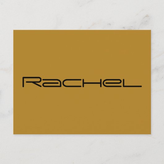 オーファン・ブラックのレイチェル キャラクター（幾何学フォント） ポストカード (正面)