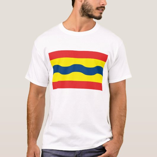 オーファーアイセル州の旗のTシャツ Tシャツ (正面)