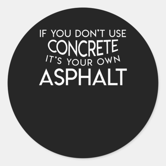 オーフアスファルト建築道路労働者 ラウンドシール (正面)