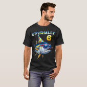オーフィシャリー 6歳 おもしろ 釣り 6歳の誕生日 Tシャツ (正面フル)