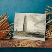 オーフォードネフス灯台、サフォーク、巻 フォトプラーク (側面)