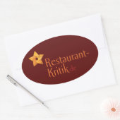 オーフクレバー 楕円形シール (封筒)