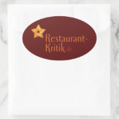 オーフクレバー 楕円形シール (バッグ)