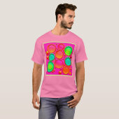 オーブカラフル抽象芸術アート Tシャツ (正面フル)