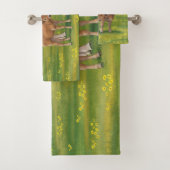 オーブラックカウアンドカワイカーフイン春牧場 バスタオルセット (インサイチュ)