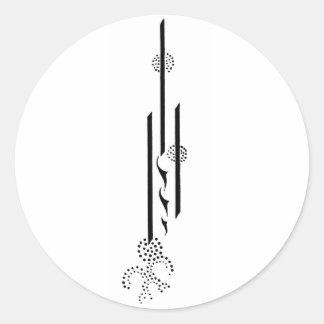 オーブリー・ベアズリー・ステッカー ラウンドシール