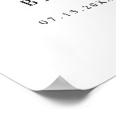 オーブリー ボヘミアンレオパードプリント ブライズシャワー ウェルカム ポスター (角)