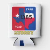 オーブリー， TX & テキサス州ロングホーンクーラーボックス 缶クーラー (正面)