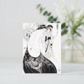 オーブリーBeardsleyザピーコックスカートはがき ポストカード (スタンド正面)