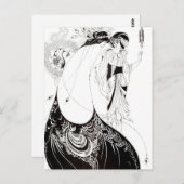 オーブリーBeardsleyザピーコックスカートはがき ポストカード (正面/裏面)