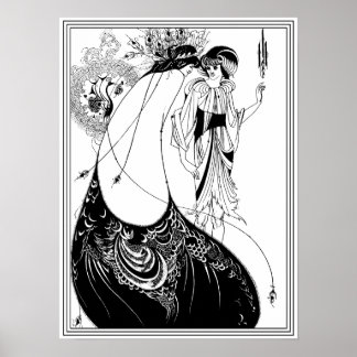 オーブリーBeardsley – ザピーコックスカート ポスター