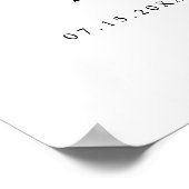 オーブレボーホレオパード印刷ベビーシャワーへようこそ ポスター (角)