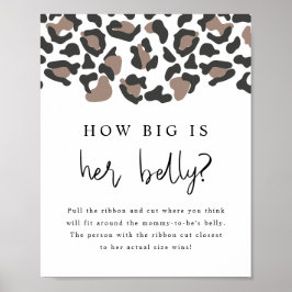 オーブレレオパード印刷どのように彼女の腹のゲームは大きい ポスター
