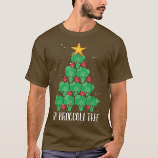 オーブロッコリーツリーベジタリアンクリスマスビーガンメリークリス Tシャツ