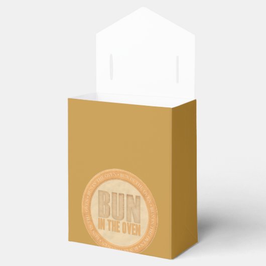 オーブンでパン赤ちゃんシャワーお願いボックス フェイバーボックス (オープン)