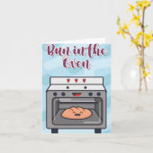 オーブンでパン赤ちゃんシャワーのグリーティングカード カード (黄色い花)