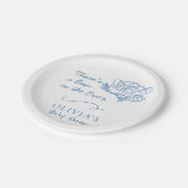 オーブンでパン赤ちゃんシャワーナプキン素朴ズ ペーパープレート (アングル)