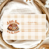 オーブンでパン赤ちゃんシャワー注ベビー エンクロージャーカード