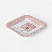 オーブンでパン赤ちゃん女の子ベビーシャワー ペーパープレート (傾斜あり)