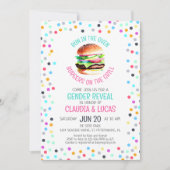 オーブンでパンBBQジェンダーリビール 招待状 (正面)