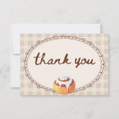 オーブンにパン  ギンガムベーカリー ベビーシャワー サンキューカード (正面)